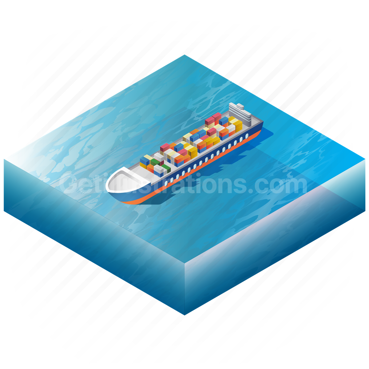 delivery, cargo ship, ship, transport, vehicle